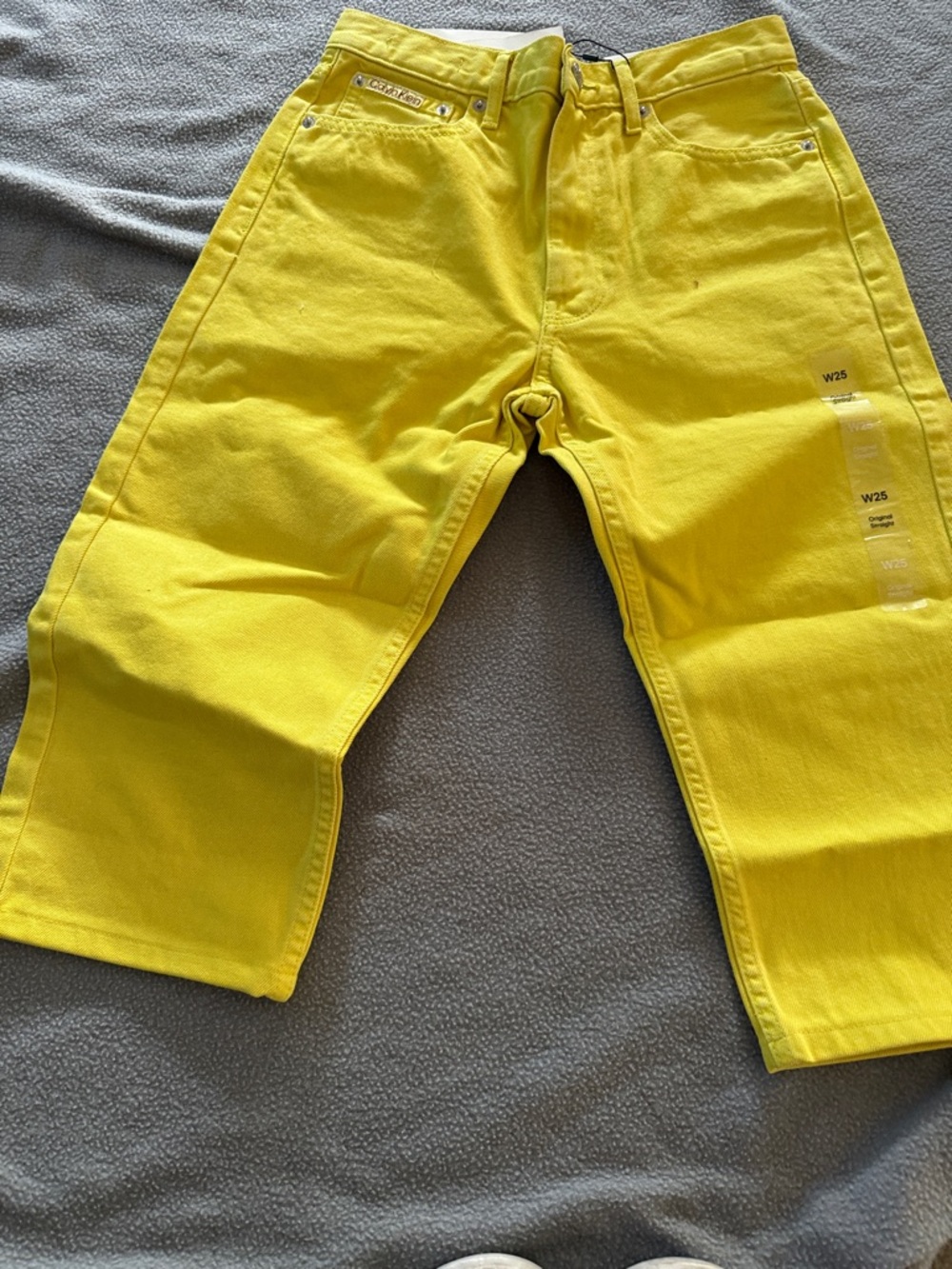 Calvin Klein Bright Yellow Capris